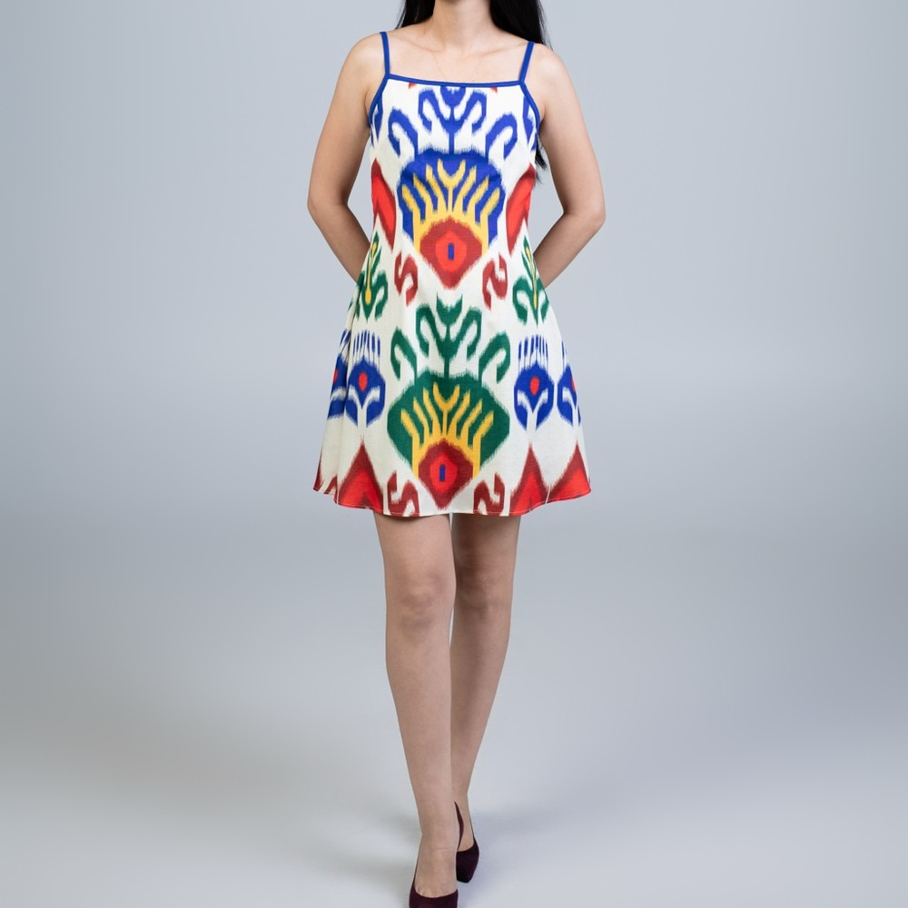 Vibrant Multicolor Spaghetti Strap Dress
